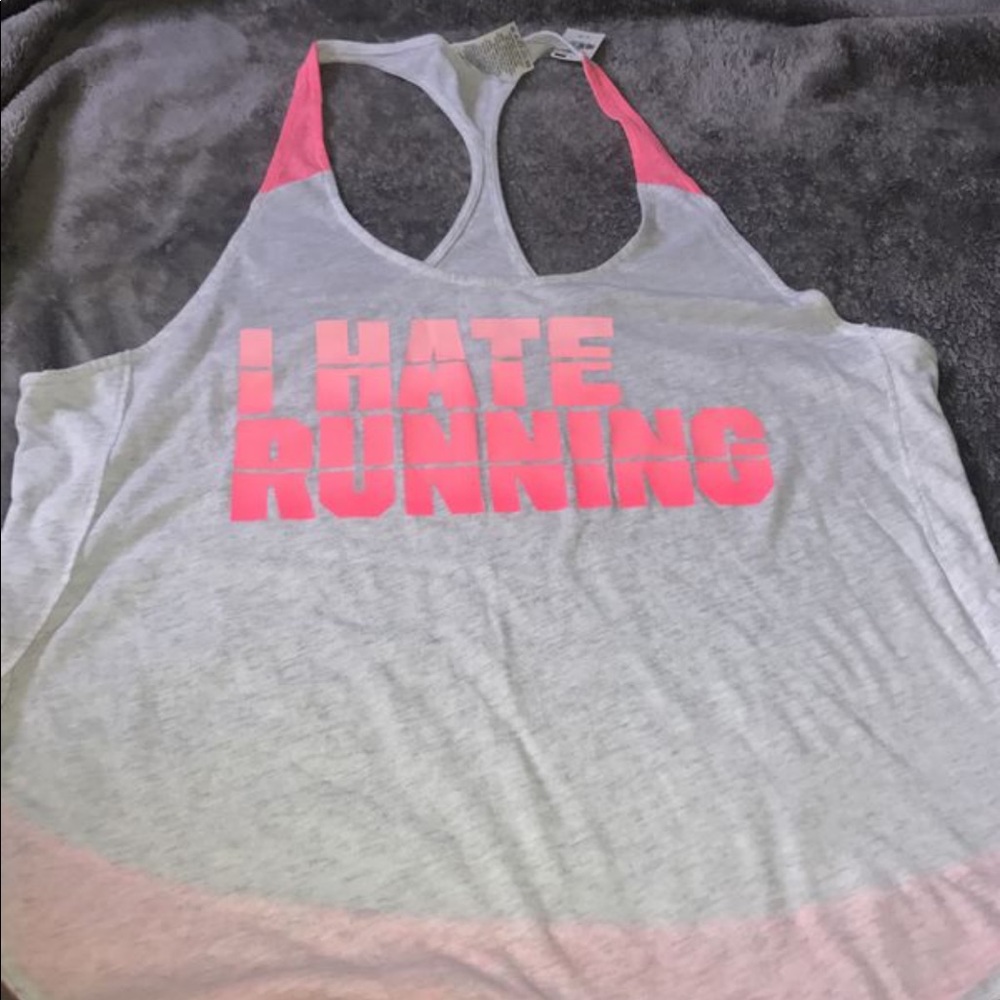 Pink Victoria's Secret muscle tee